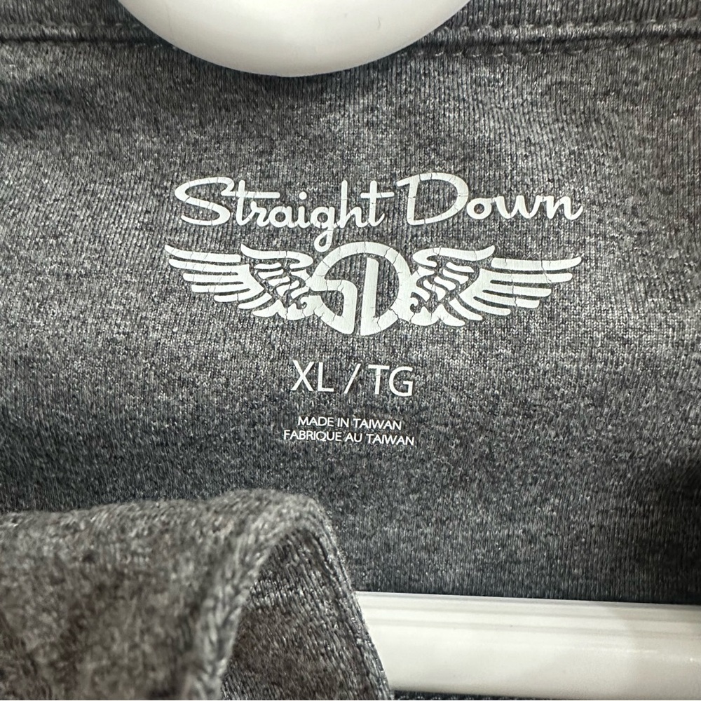 Straight Down Mount Vernon Country Club Quarter Zip Pullover Gray Mens XL - Picture 3 of 8